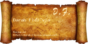 Darab Flávia névjegykártya