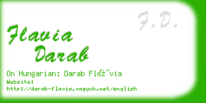 flavia darab business card